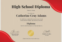 10+ High School Diploma Templates Free Download Psd | Template Business for College Graduation Certificate Template