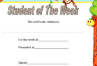 10+ Student Of The Week Certificate Templates [Best Ideas] with Employee Certificate Template  10 Best Designs