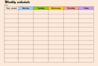 10+ Students Weekly Itinerary And Schedule Templates regarding School Trip Itinerary Template