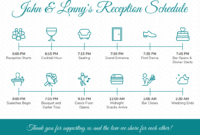 10 Wedding Reception Itinerary Template – Template Guru with Wedding Reception Itinerary Template