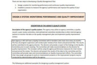 11+ Quality Management Plan Templates In Google Docs | Word | Pages inside Document Management Proposal Template