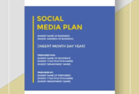 12+ Social Media Business Plan Examples – Pdf, Word | Examples with Social Media Management Proposal Template