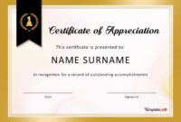 13+ Free Certificate Of Appreciation Template Download [Word, Pdf] with regard to Professional Thanks Certificate Template