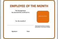 13 Free Certificate Templates For Word | Microsoft And Open Office inside Employee Of The Month Certificate Template Word
