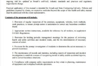 14+ Safety Manual Samples | Sample Templates with Trucking Company Safety Policy Template
