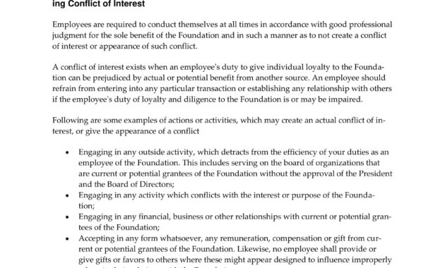 15+ Conflict Of Interest Policy Examples - Pdf | Examples regarding New Ethics Policy Template