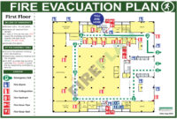 2D Evacuation Plans for Hotel Crisis Management Plan Template