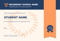 32 Free Creative Blank Certificate Templates In Psd Photoshop & Vector throughout Fresh Certificate Templates For School