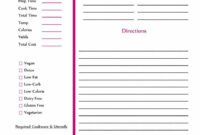 44 Perfect Cookbook Templates [+Recipe Book & Recipe Cards] With Regard intended for Blank Table Of Contents Template
