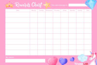 44 Printable Reward Charts For Kids (Pdf, Excel &amp;amp; Word) Inside Blank for Fantastic Blank Reward Chart Template