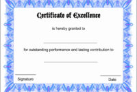 Simple Blank Award Certificate Templates Word