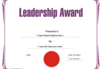 50 Amazing Award Certificate Templates ᐅ Templatelab for Manager Of The Month Certificate Template