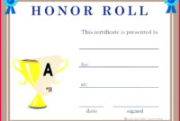 7 A B Honor Roll Certificate Template 87785 | Fabtemplatez for Editable Honor Roll Certificate Templates