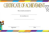 Basketball Tournament Certificate Template