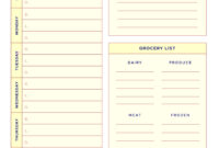 7 Best Blank Meal Planner Sheet Printable - Printablee regarding 7 Day Menu Planner Template