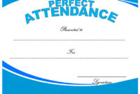 8+ Perfect Attendance Certificate Template Editable Ideas intended for Certificate Of School Promotion 10 Template Ideas