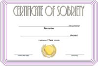 9 Sobriety Certificate Template Ideas | Certificate In Sobriety within Sobriety Certificate Template 10 Fresh Ideas