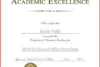 Academic Award Certificate Template In 2020 | Education Certificate intended for Academic Award Certificate Template