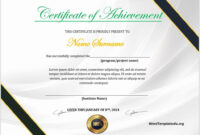 Achievement Certificate Template 06 - Word Templates with regard to Word Template Certificate Of Achievement
