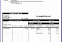 Adp Pay Stub Template Fillable regarding Blank Pay Stub Template Word