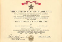 Army Good Conduct Medal Certificate Template – Sample Professional intended for New Good Conduct Certificate Template