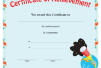 Astronomy Achievement Certificate Template Download Printable Pdf regarding Science Achievement Certificate Templates