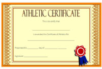 Athletic Award Certificate Template – 10+ Best Designs Free throughout Athletic Award Certificate Template