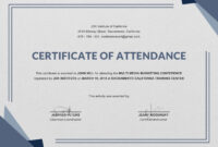 Attendance Certificate Template Free Perfect Employee Word For Perfect with regard to Awesome Perfect Attendance Certificate Free Template
