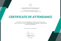 Attendance Certificate Template Word | Attendance Certificate regarding Printable Perfect Attendance Certificate Template