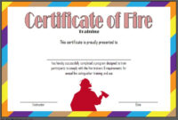 Awesome First Aid Certificate Template Top 7 Ideas Free In 2021 | Fire in Firefighter Training Certificate Template