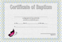 Baptism Certificate Template Word [9+ New Designs Free] with regard to Baptism Certificate Template Word