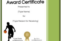 Basketball Tournament Certificate Templates