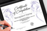 Beauty Salon Certificate - Beauty Hair Salon Gift Certificate Template with Beauty Salon Gift Certificate