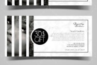 Beauty Salon – Gift Certificate Template In Psd For Salon Gift with regard to Printable Beauty Salon Gift Certificate Templates
