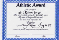 Best Sports Award Certificate Template Word | Emetonlineblog in Athletic Award Certificate Template
