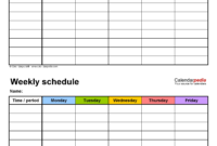 Blank Academic Weekweek Calendar | Calendar Template Printable within Simple Printable Blank Daily Schedule Template