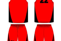 Blank Basketball Jersey Clipart | Free Download On Clipartmag in Blank Basketball Uniform Template