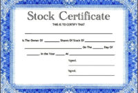 Blank Corporate Stock Certificate Template - Sample Templates - Sample with Top Blank Share Certificate Template Free