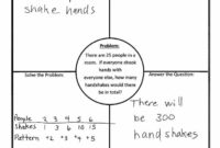 Top Blank Four Square Writing Template
