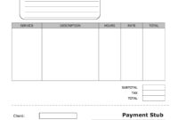 Awesome Blank Payslip Template