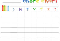 Blank Printable Chore Charts | Room Surf within Blank Reward Chart Template