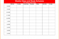 Blank Revision Timetable Template New Hsc Study Timetable Template Year in Blank Revision Timetable Template