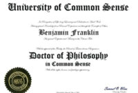 Bunch Ideas For Doctorate Degree Certificate Template With With Regard with New Doctorate Certificate Template