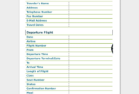 Business Travel Itinerary Template - 23+ (Word, Excel &amp;amp; Pdf) pertaining to School Trip Itinerary Template