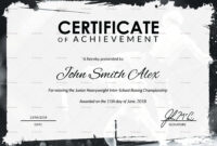 Certificate Of Achievement Design Template In Psd, Word inside Certificate Of Accomplishment Template Free