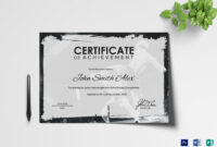 Certificate Of Achievement Design Template In Psd, Word throughout Amazing Word Certificate Of Achievement Template