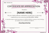 Certificate Of Appreciation For Ms Word Download At Http throughout Certificate Of Recognition Template Word
