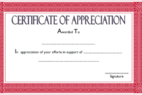 Certificate Of Appreciation Template Word [10+ Best Ideas] within Certificate Of Recognition Template Word