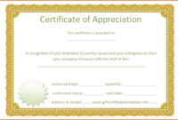 Certificate Of Appreciation Template Word Doc - Planner Template Free in Template For Certificate Of Appreciation In Microsoft Word