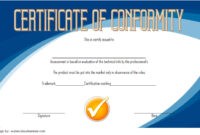 Certificate Of Conformity Templates [7+ New Designs Free] regarding Certificate Of Conformity Template